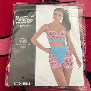 80's Workout Kit with Pink and Blue Design brand new never worn costume